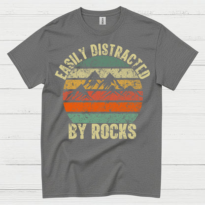 Easily Distracted By Rocks Geology T Shirt