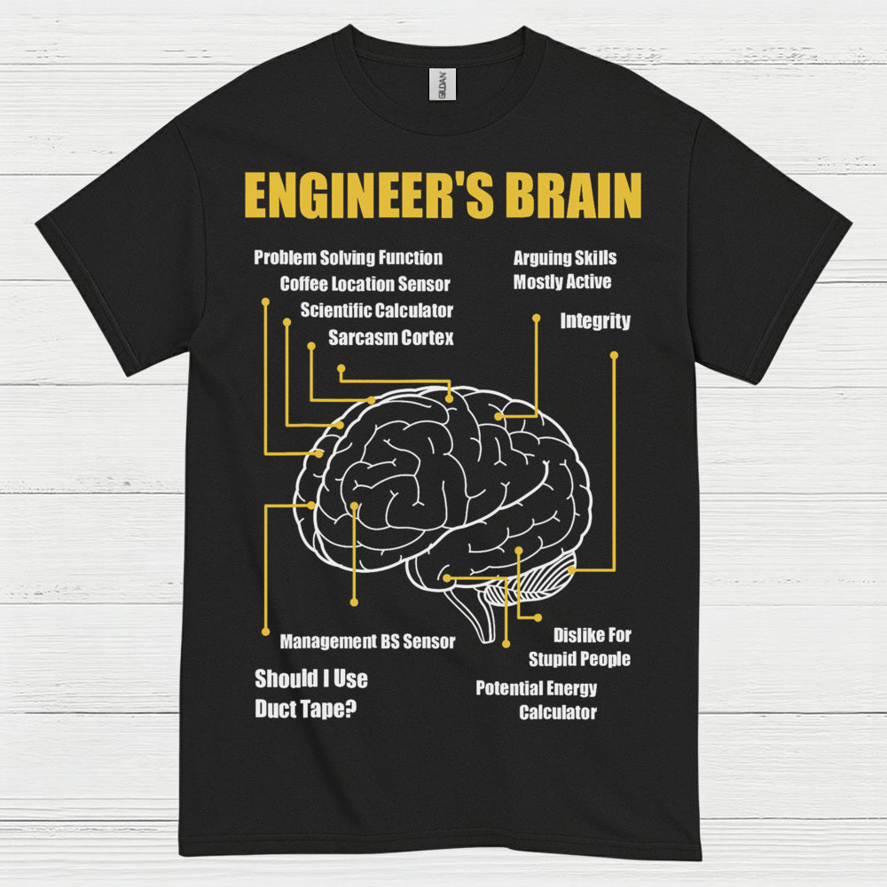 Engineer's Brain Diagram T Shirt