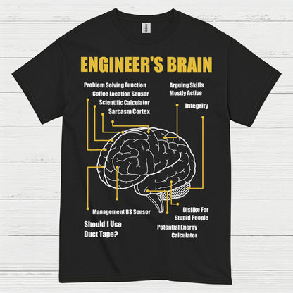 Engineer's Brain Diagram T Shirt