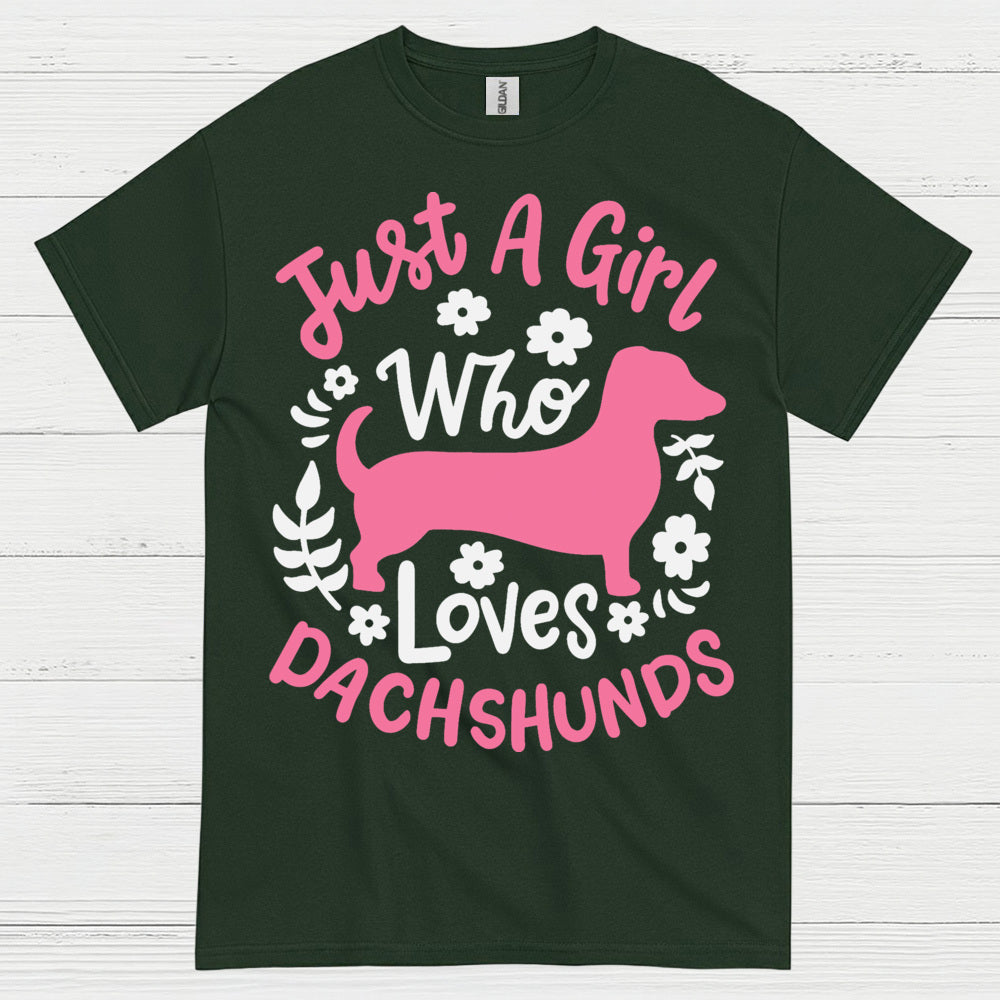 Just A Girl Who Loves Dachshunds T Shirt