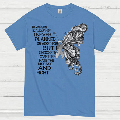 Parkinsons Journey Love Life Fight T Shirt