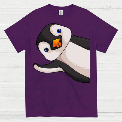Peekaboo Penguin Cute Graphic T Shirt