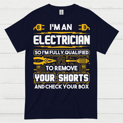 Fully Qualified Electrician Remove Shorts T Shirt