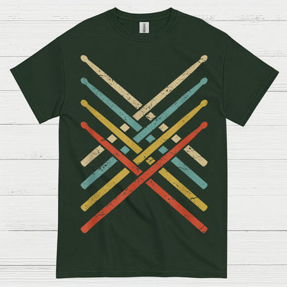 Retro Drum Sticks T Shirt