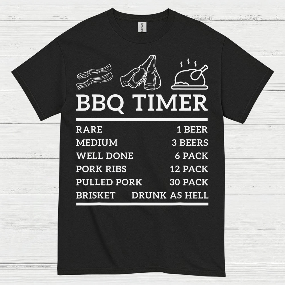 BBQ Timer Grilling T Shirt