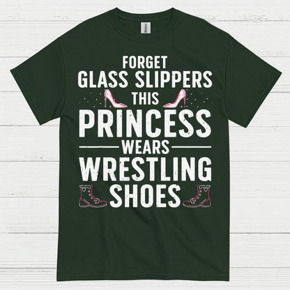 Forget Glass Slippers Princess Wears Wrestling Shoes T Shirt