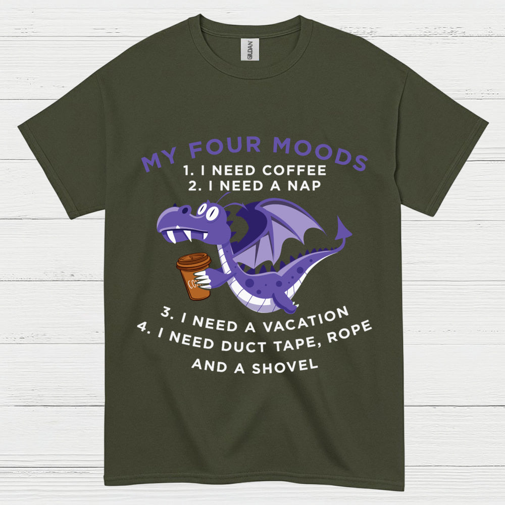 Sarcastic Coffee Dragon T Shirt