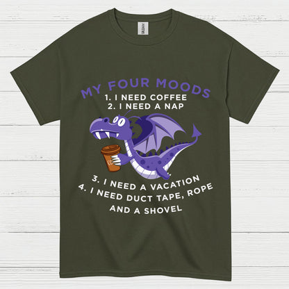 Sarcastic Coffee Dragon T Shirt