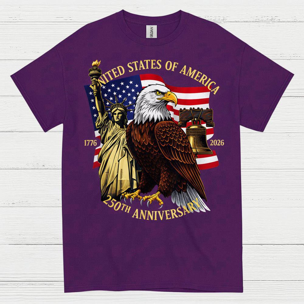 250th Anniversary USA Eagle Patriotic Freedom T Shirt