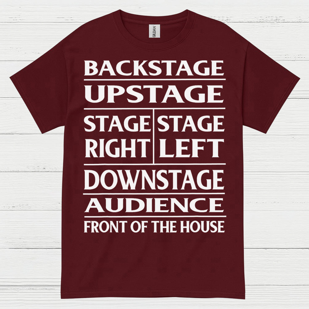 Theater Stage Directions Chart T Shirt
