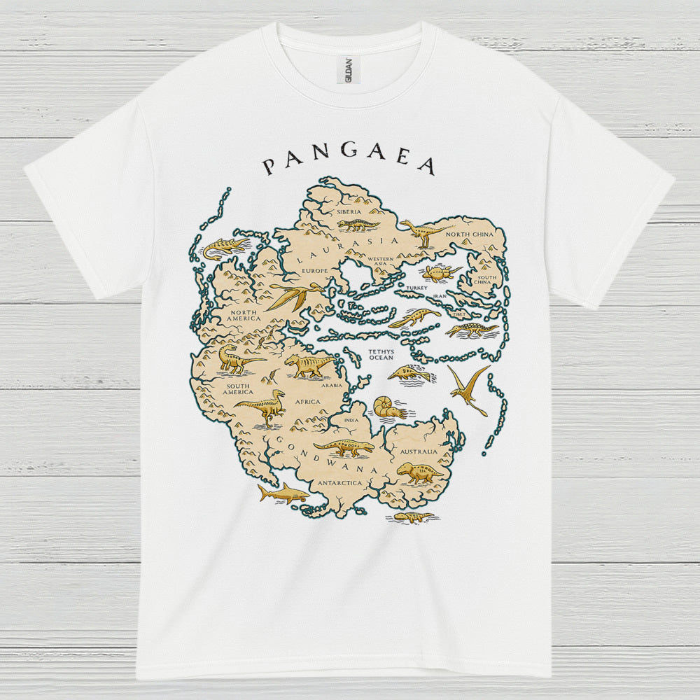 Pangaea Ancient Earth Map T Shirt