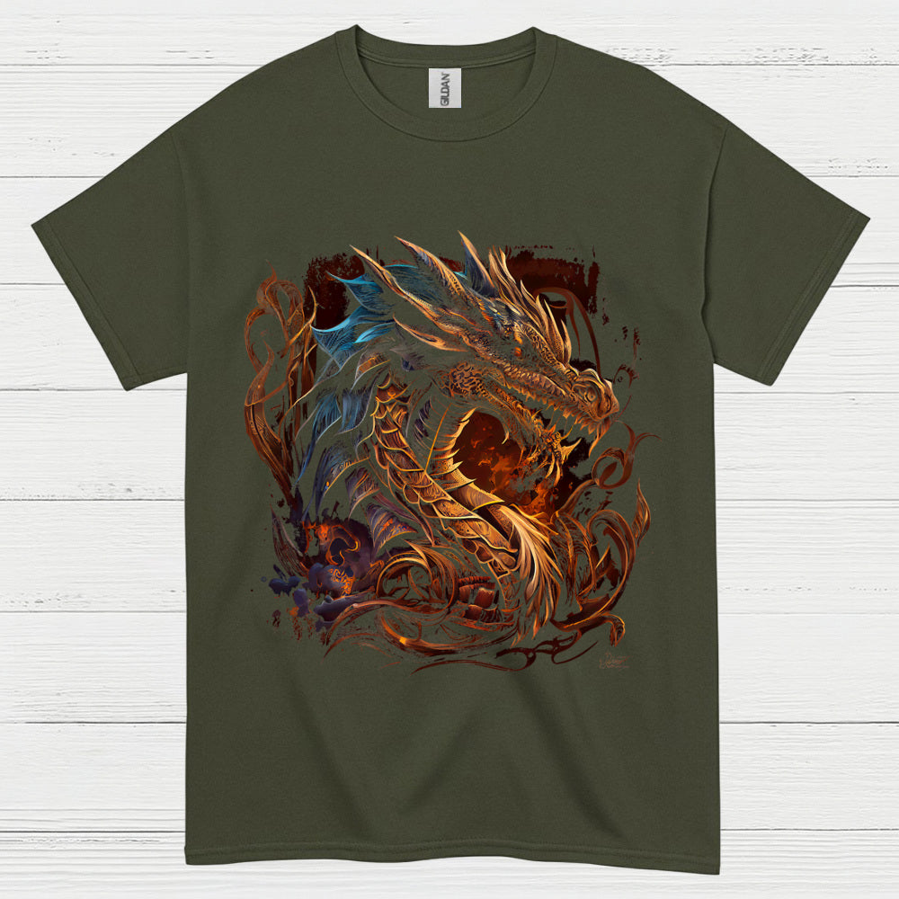 Fire and Fury Dragon T Shirt