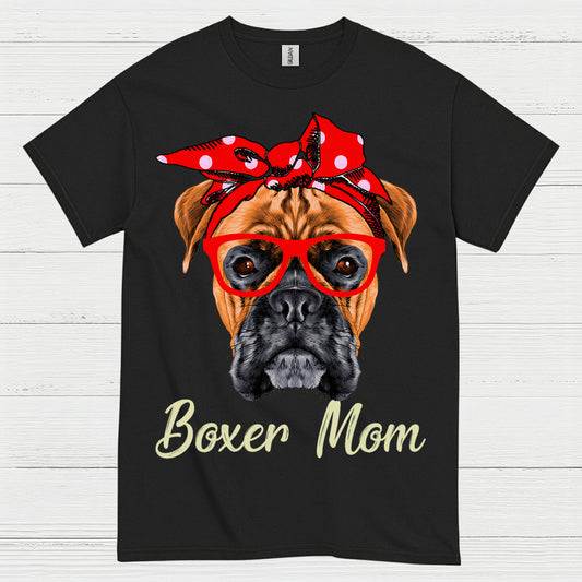 Boxer Mom Cute Dog T Shirt