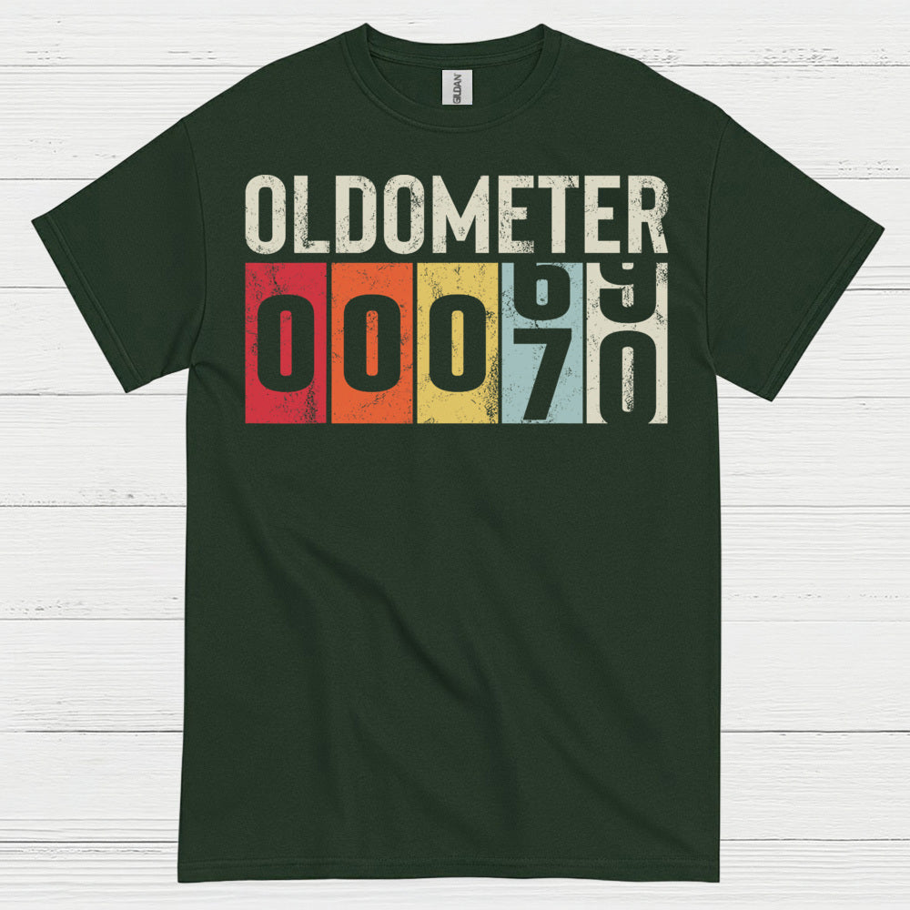 Oldometer 70 Funny Birthday T Shirt