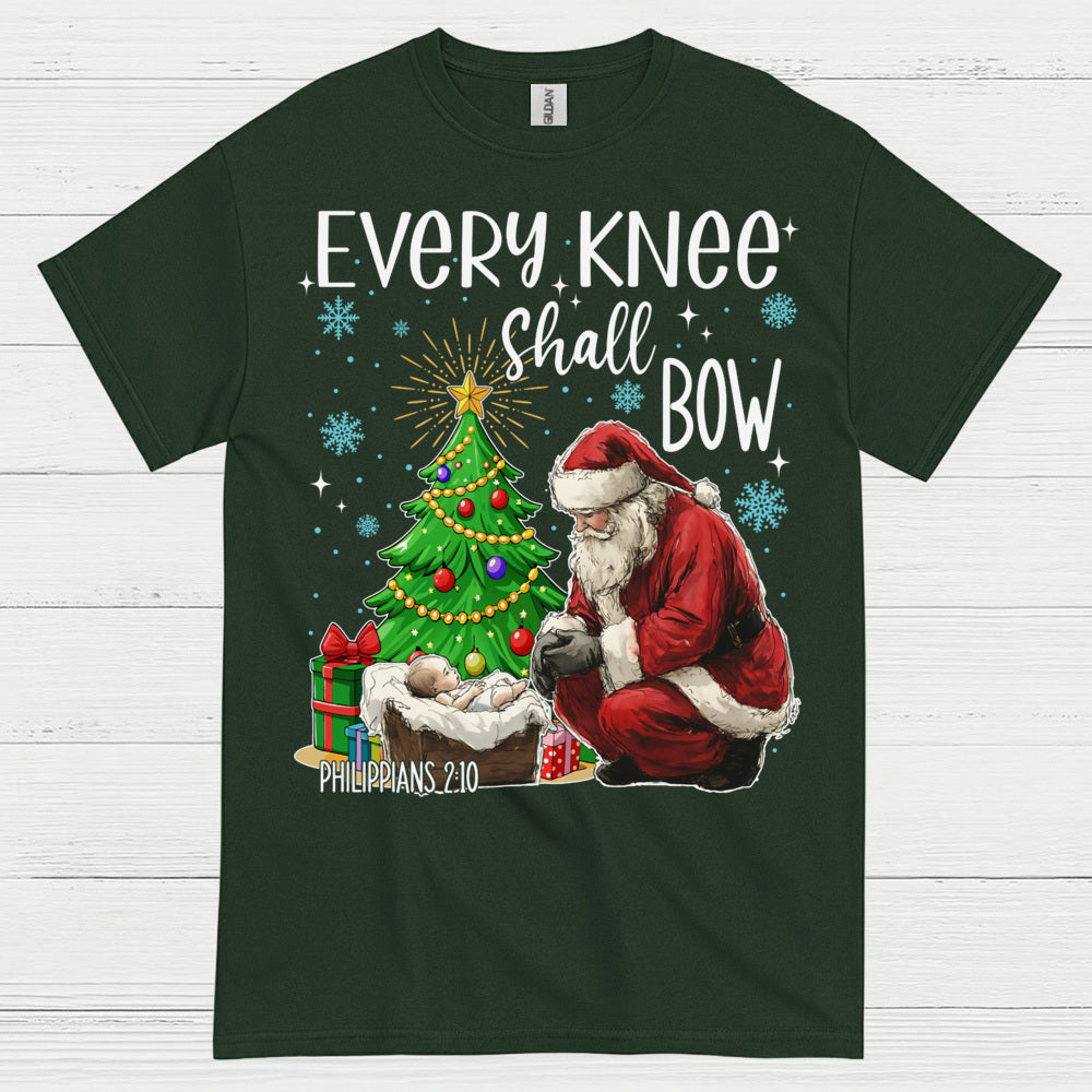 Every Knee Shall Bow Christmas Christian T Shirt