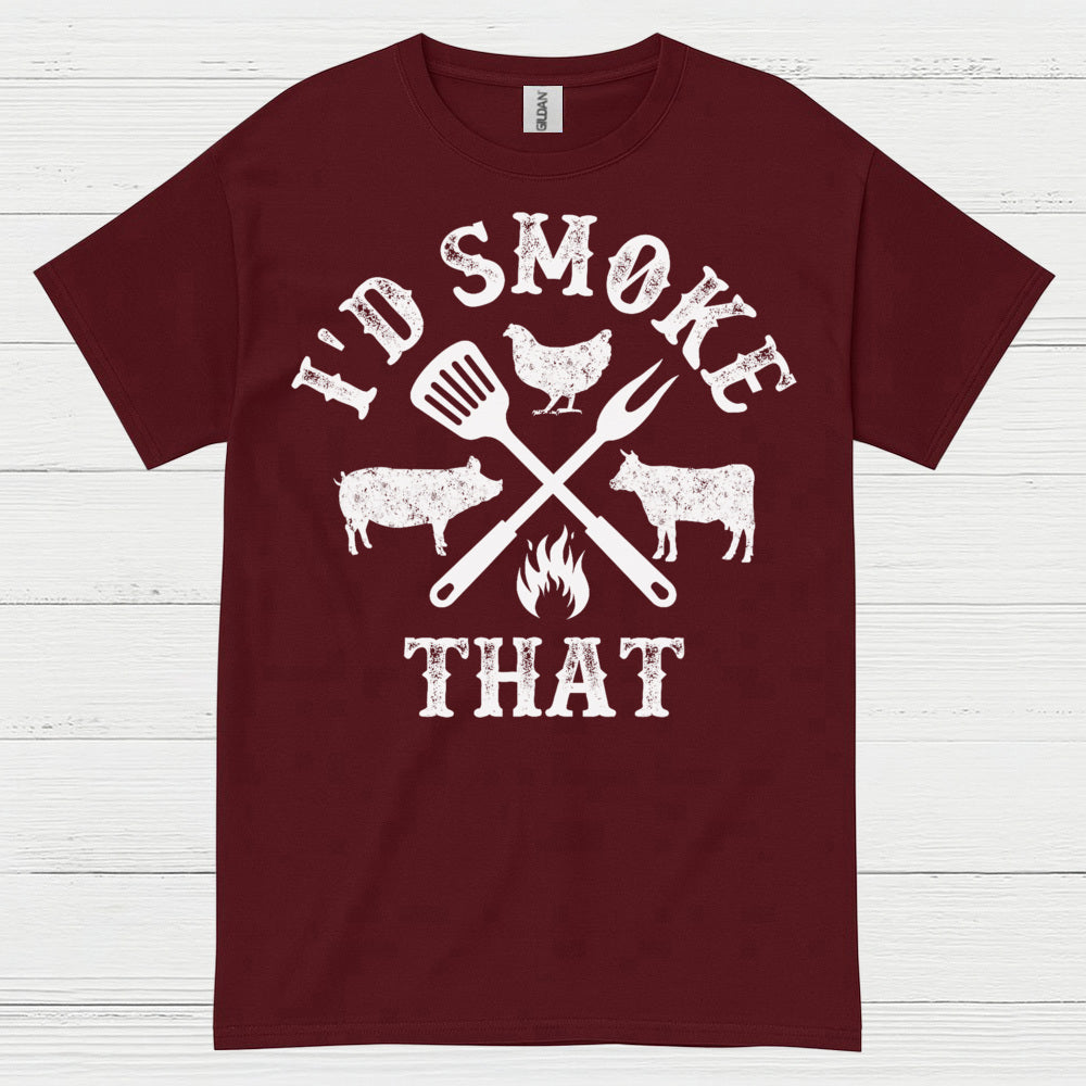 Id Smoke That BBQ Grilling T Shirt