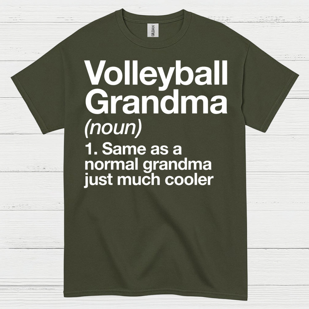 Volleyball Grandma Definition T Shirt