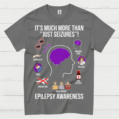 More Than Seizures Epilepsy Awareness T Shirt