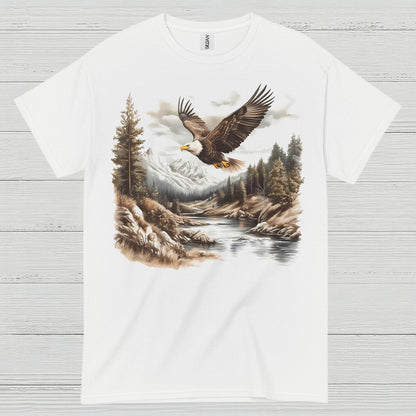 Vintage Bald Eagle Mountain River Wilderness T Shirt