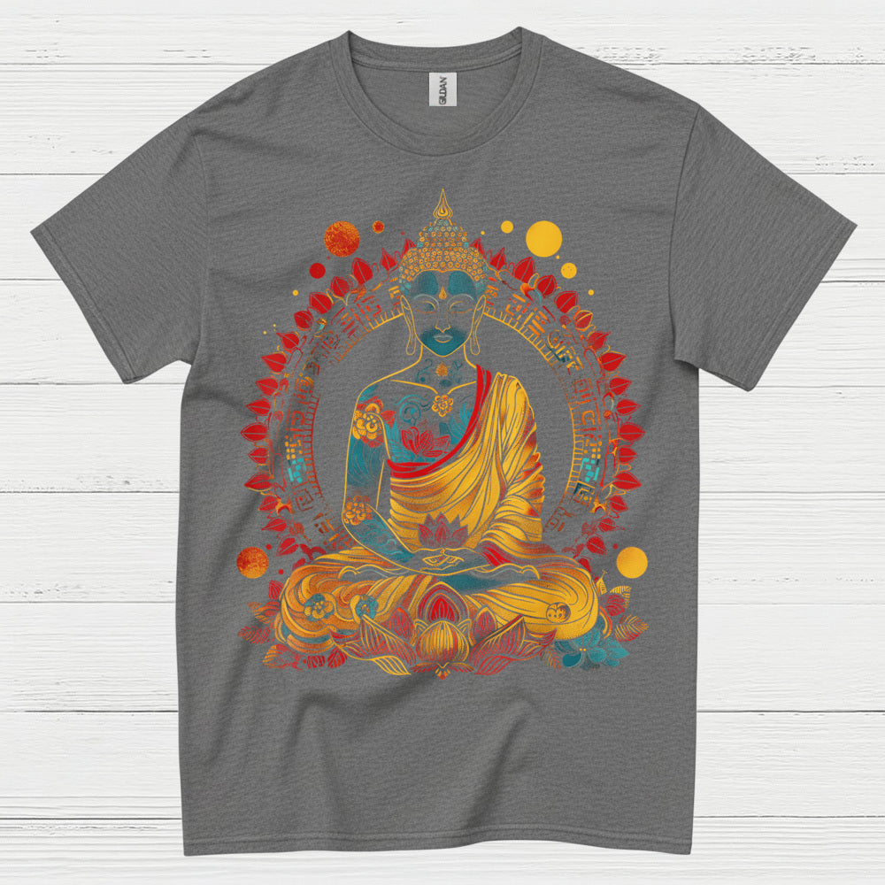 Serene Buddha Meditation Art T Shirt