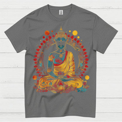 Serene Buddha Meditation Art T Shirt