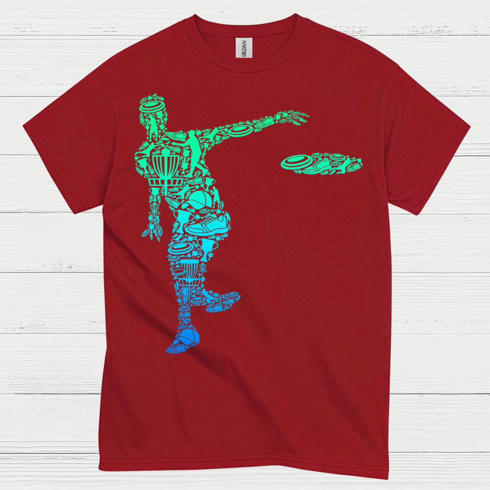 Disc Golf Throw Motion Graphic T Shirt