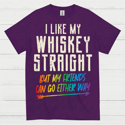 I Like My Whiskey Straight T Shirt