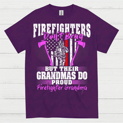 Firefighter Grandma Proud of My Firefighter T Shirt
