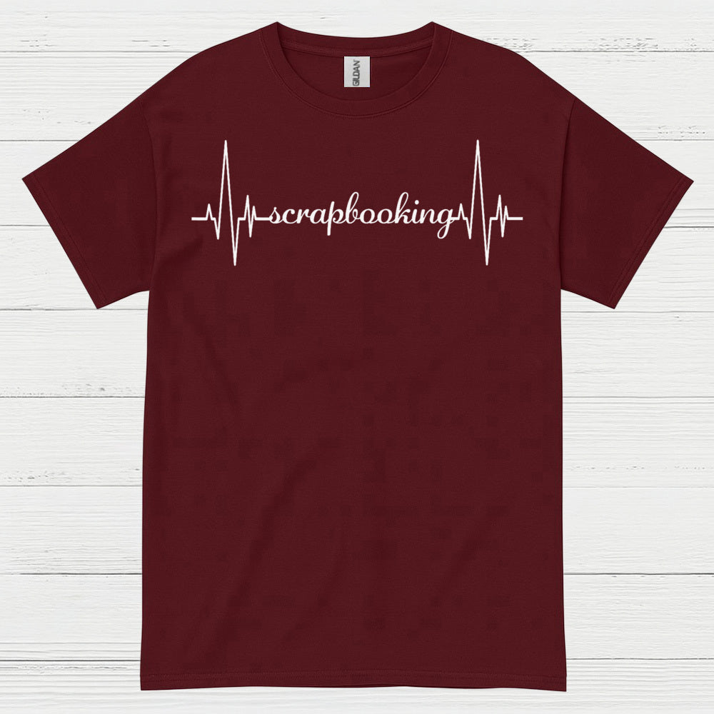Scrapbooking Heartbeat Craft Lover T Shirt