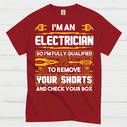 Fully Qualified Electrician Remove Shorts T Shirt