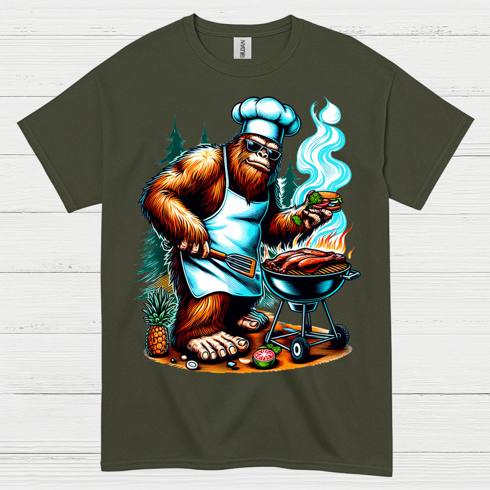 Bigfoot BBQ Grilling T Shirt