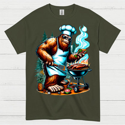 Bigfoot BBQ Grilling T Shirt