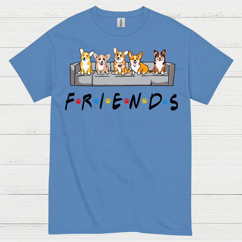 Corgi Friends Cute Dog T Shirt