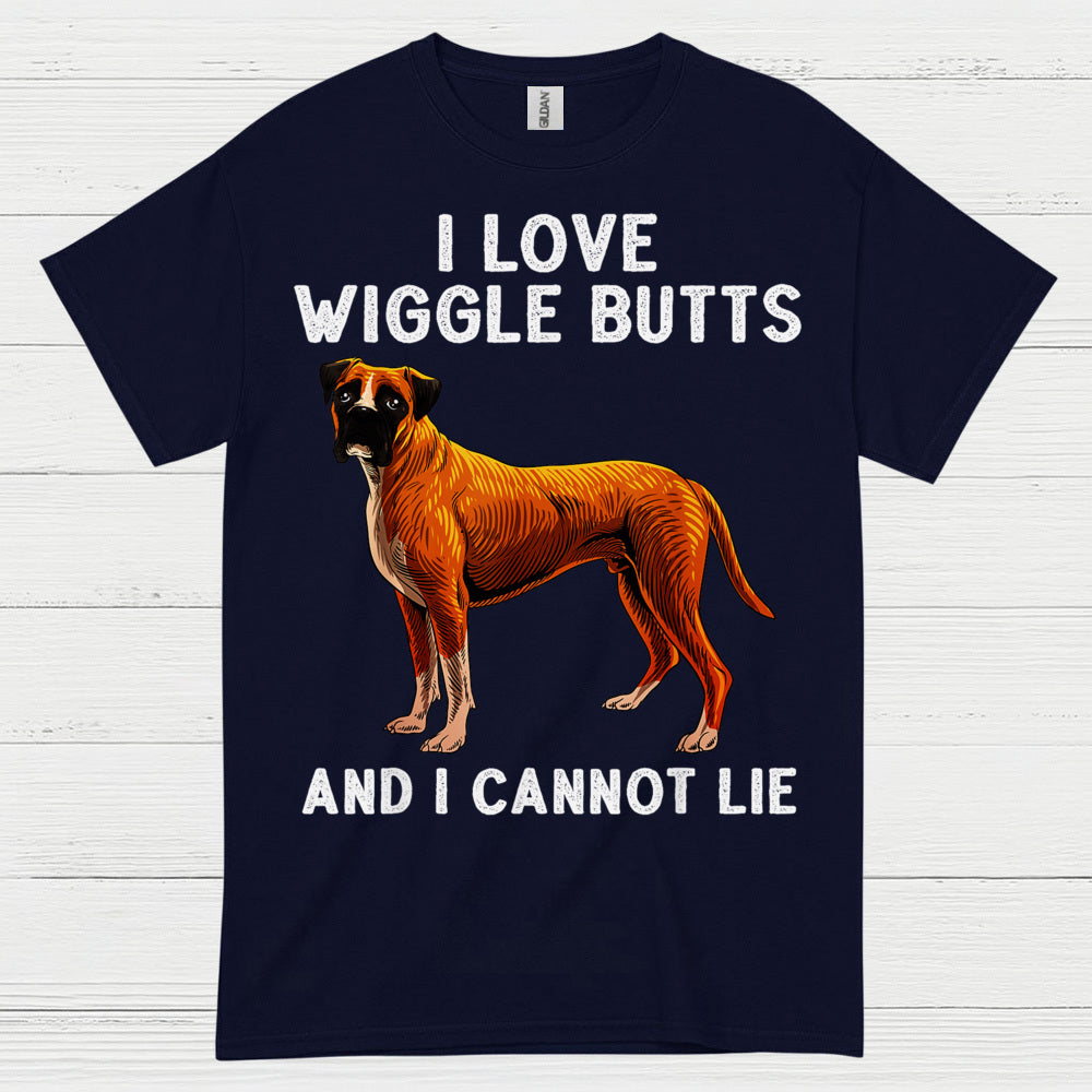 I Love Wiggle Butts Boxer T Shirt