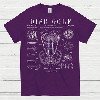 Disc Golf Patent Blueprint T Shirt