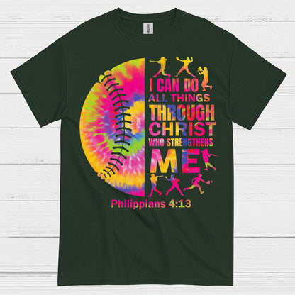 I Can Do All Things Through Christ Softball T Shirt