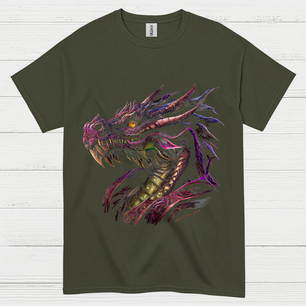 Fierce Dragon Head T Shirt
