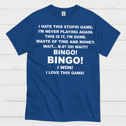 I Hate This Game Bingo Humor T Shirt