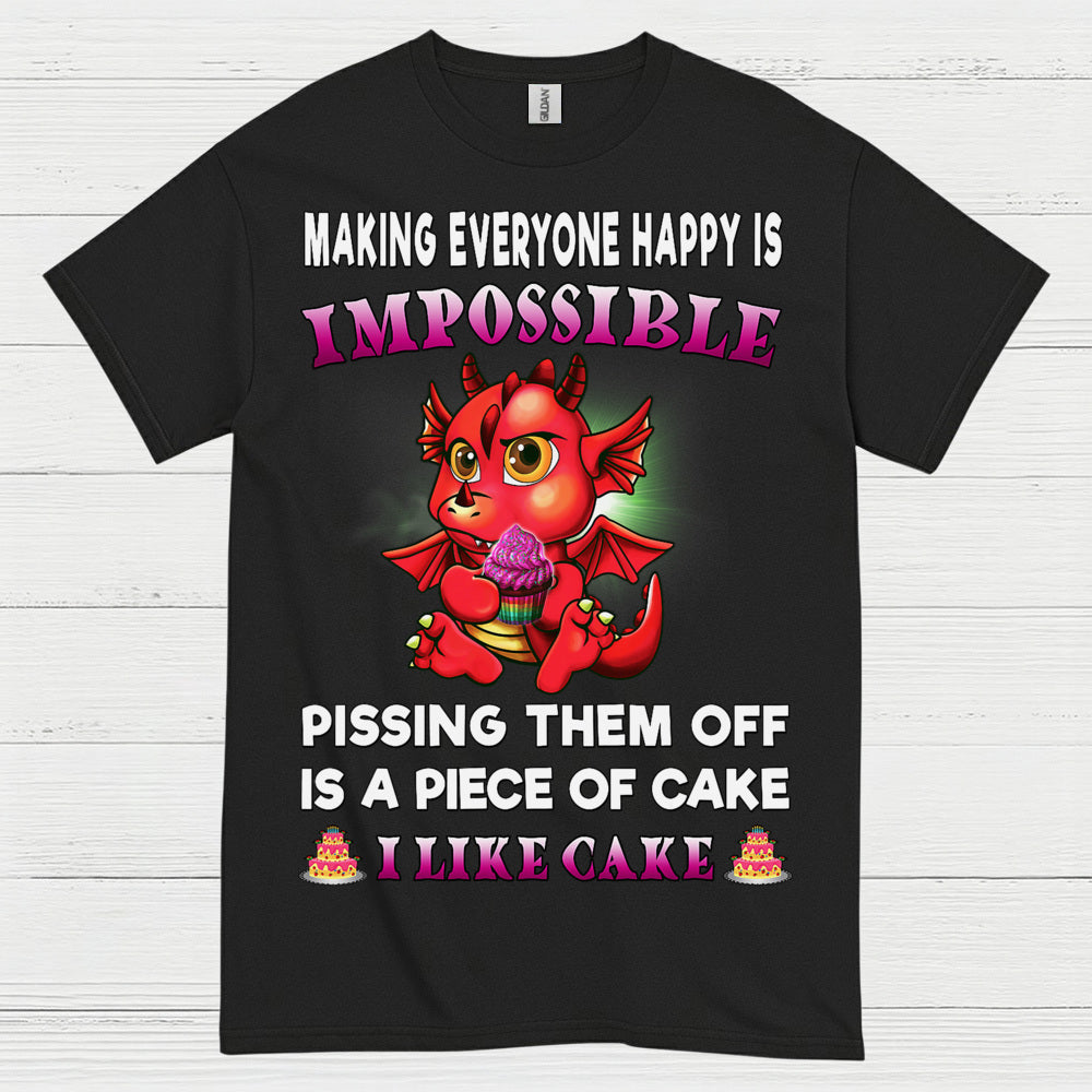 Funny Cake Dragon T Shirt