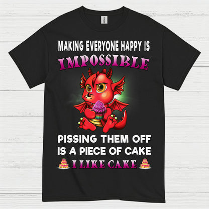 Funny Cake Dragon T Shirt
