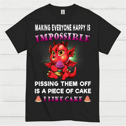 Funny Cake Dragon T Shirt