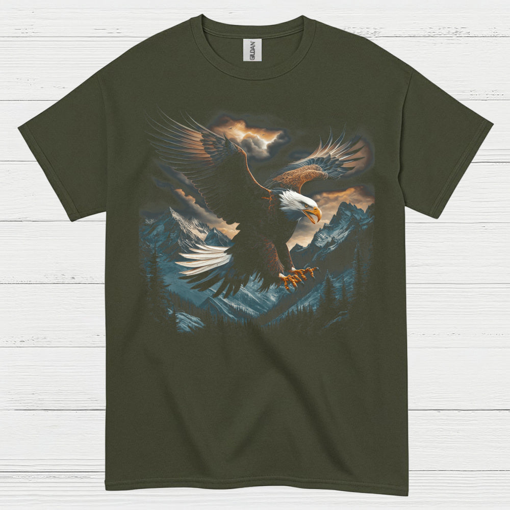 American Bald Eagle Freedom Pride Wilderness T Shirt