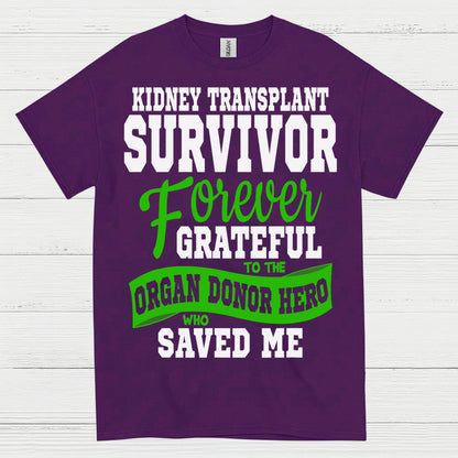 Kidney Transplant Survivor Grateful Hero T Shirt