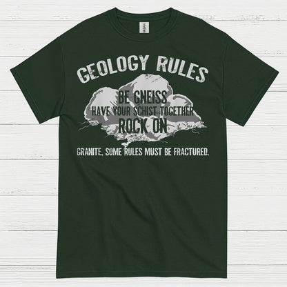 Geology Rules Be Gneiss Rock On T Shirt