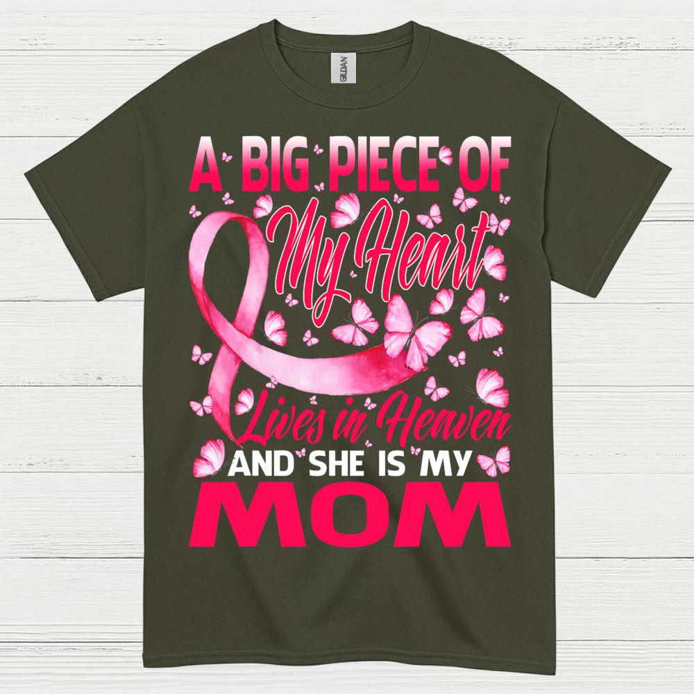 Breast Cancer Mom Memorial Butterfly T Shirt
