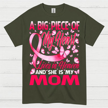 Breast Cancer Mom Memorial Butterfly T Shirt