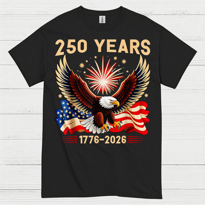 250 Years American Independence Eagle Celebration T Shirt
