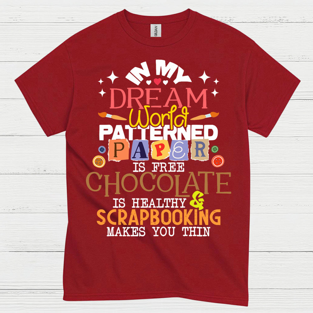 In My Dream World Patterned Paper Scrapbooking T Shirt
