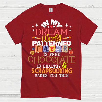In My Dream World Patterned Paper Scrapbooking T Shirt