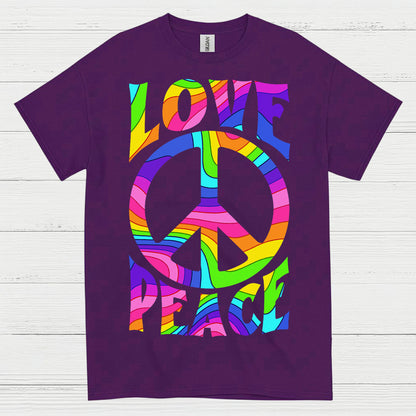 Love Peace Retro Groovy T Shirt